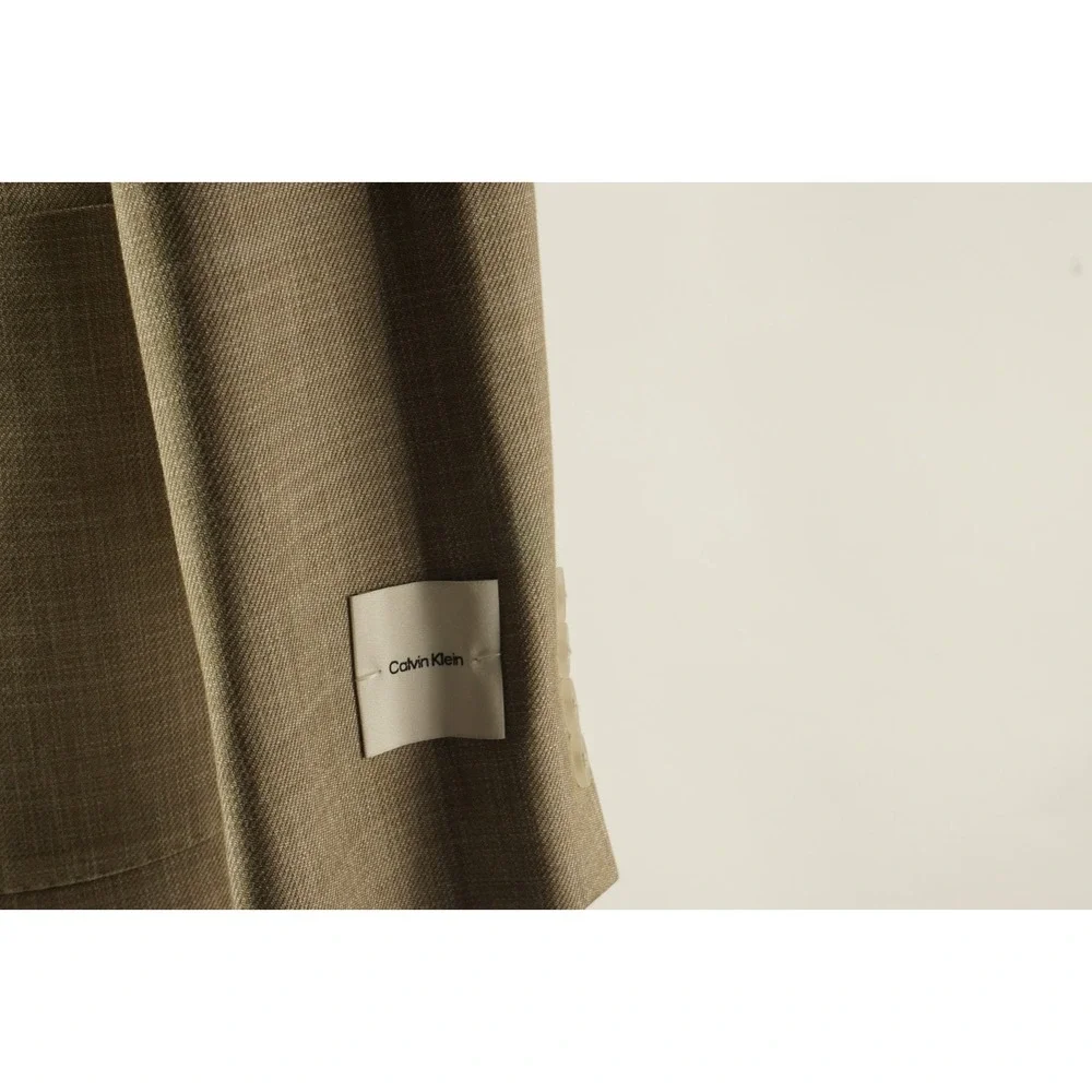 $295 Calvin Klein Mariano Soft Slim Stretch Performance Sport‎ Coat Mens 36R Tan